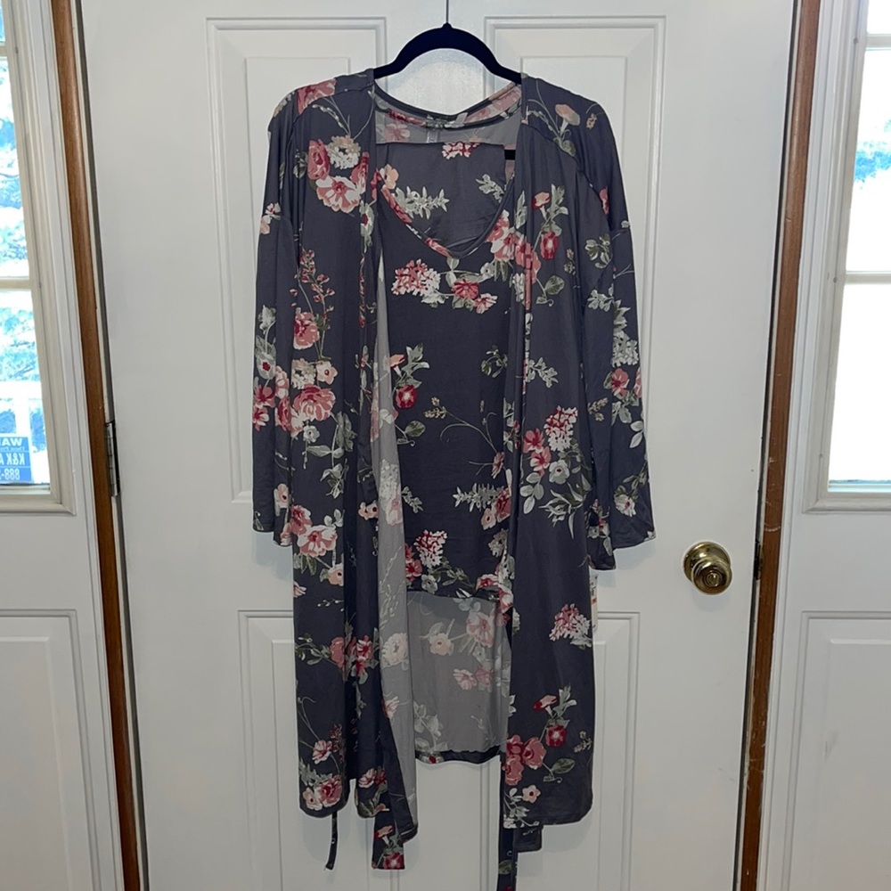 Flora by Flora Nikrooz 3 piece Pajama Set BNWT